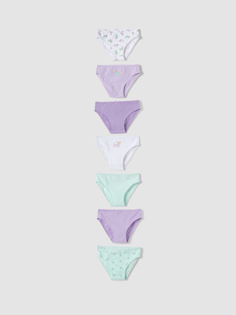 Seven-pack of multicolour organic stretch cotton briefs_0