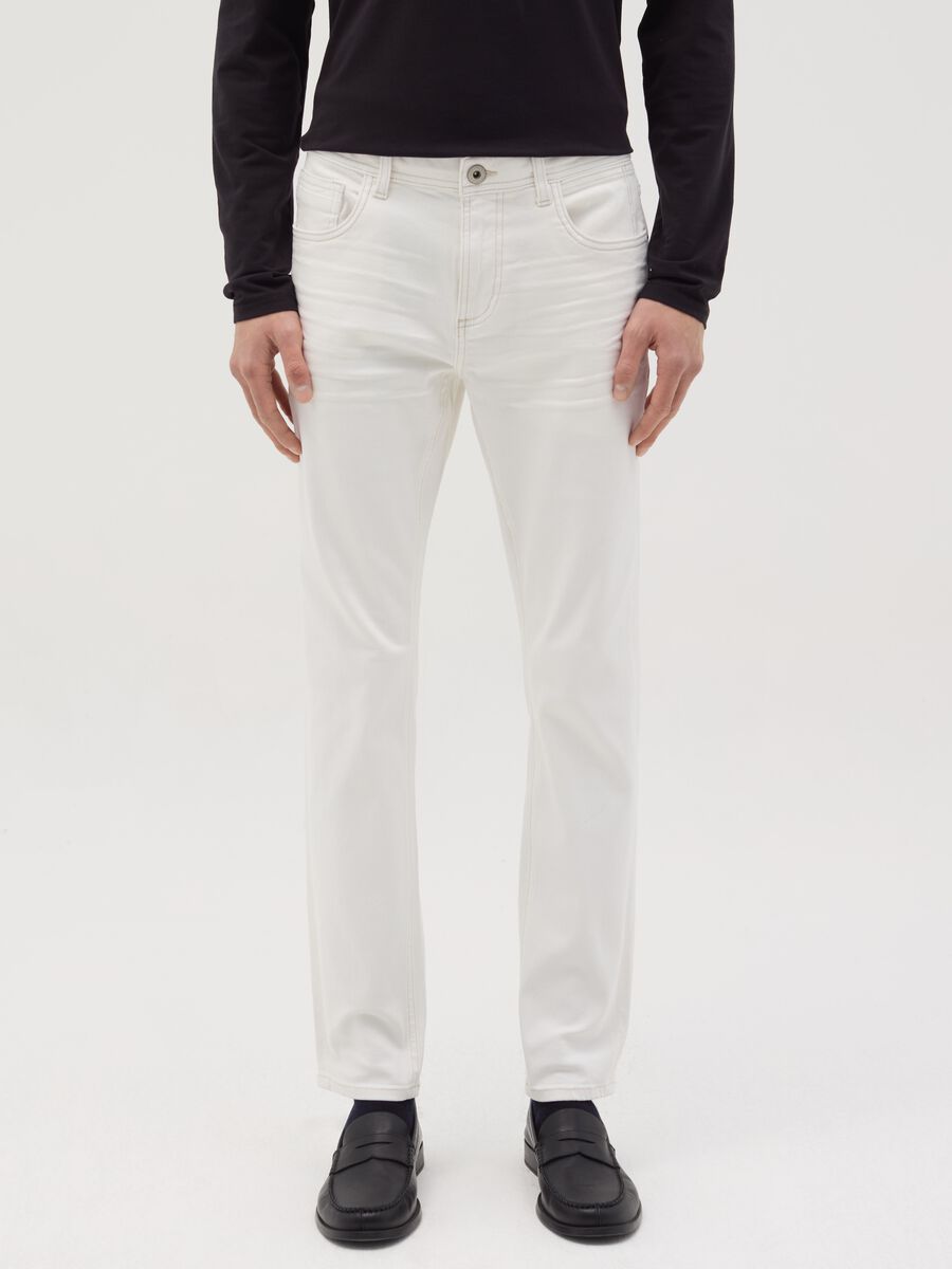 Skinny-fit jeans with five pockets_1