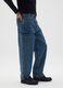 Pure Cotton Denim Wide Leg Jeans_3