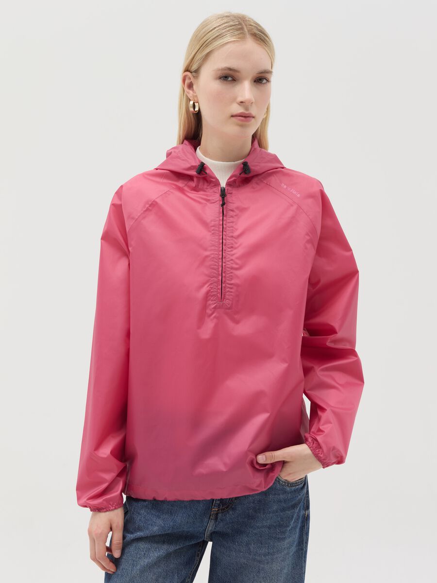 Half-zip waterproof jacket_0