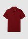 Men's red pure cotton polo shirt regular fit_4