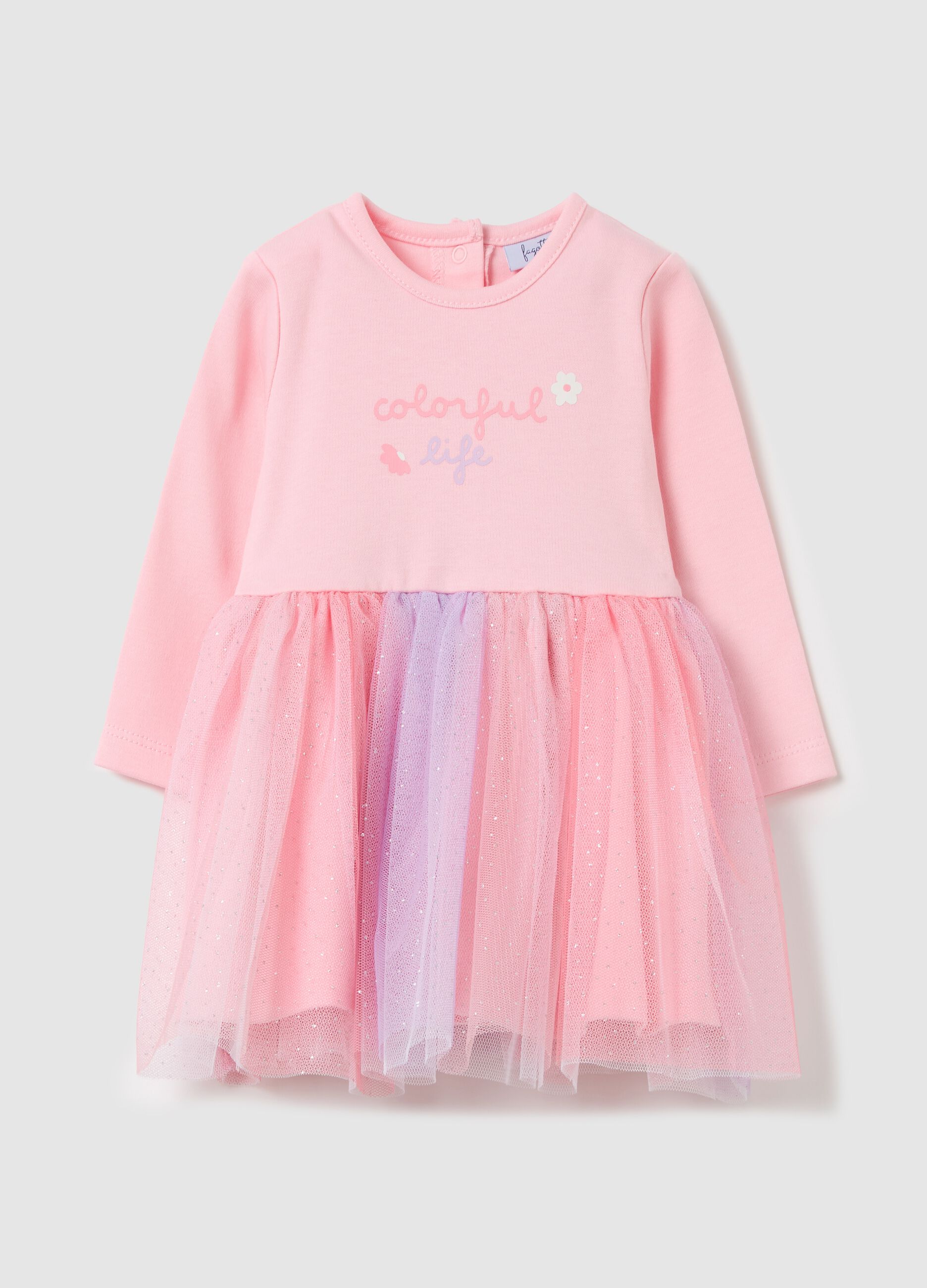 "Colorful Life" dress with tulle skirt
