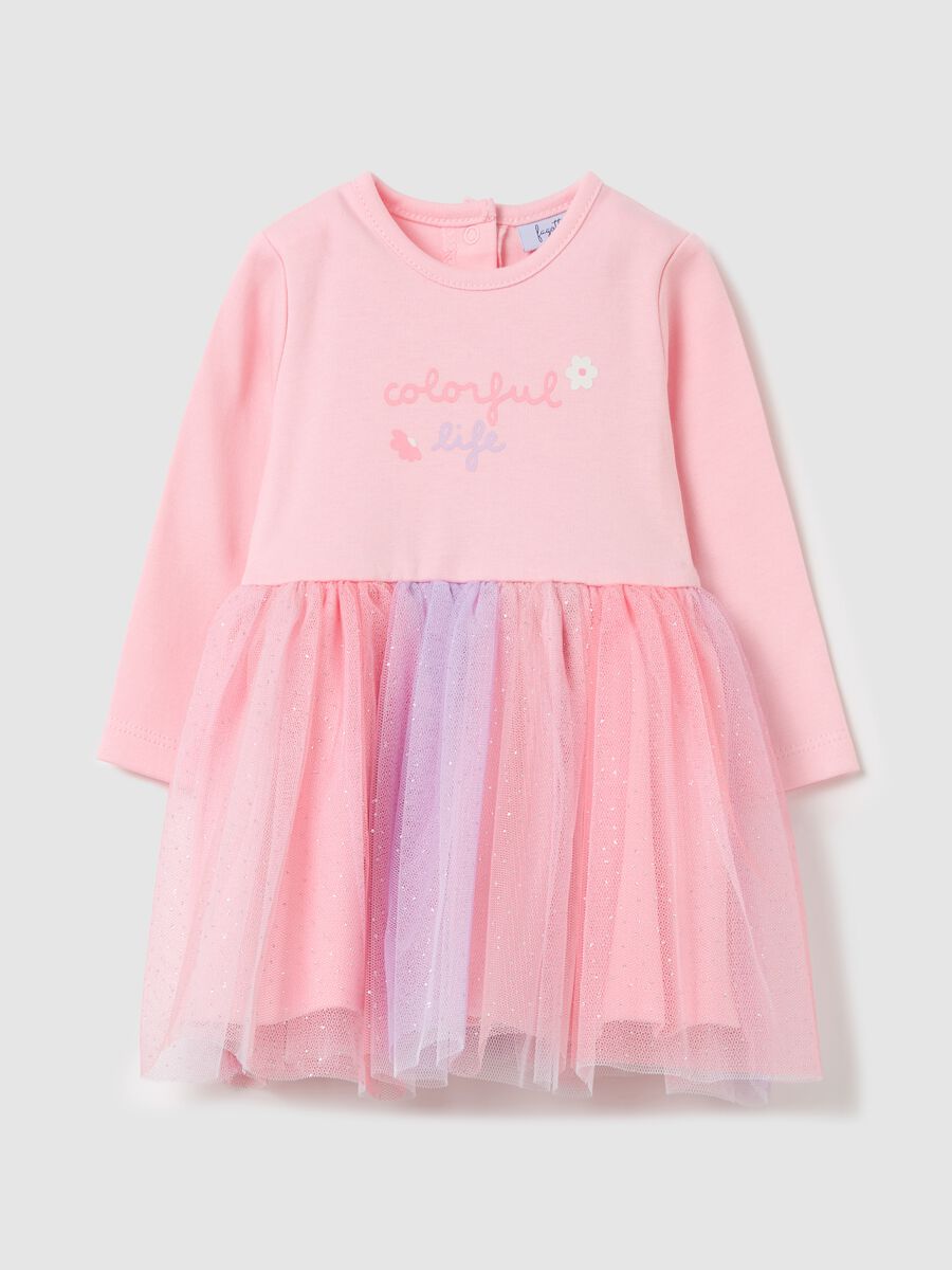 "Colorful Life" dress with tulle skirt_0