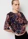 Multicoloured floral top regular fit with sequins_0