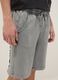Grey cotton-blend shorts with elasticated waist_3