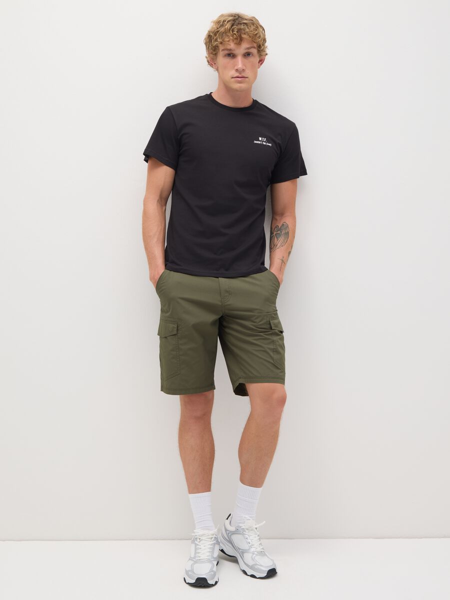 Black pure cotton T-shirt B.Angel_1