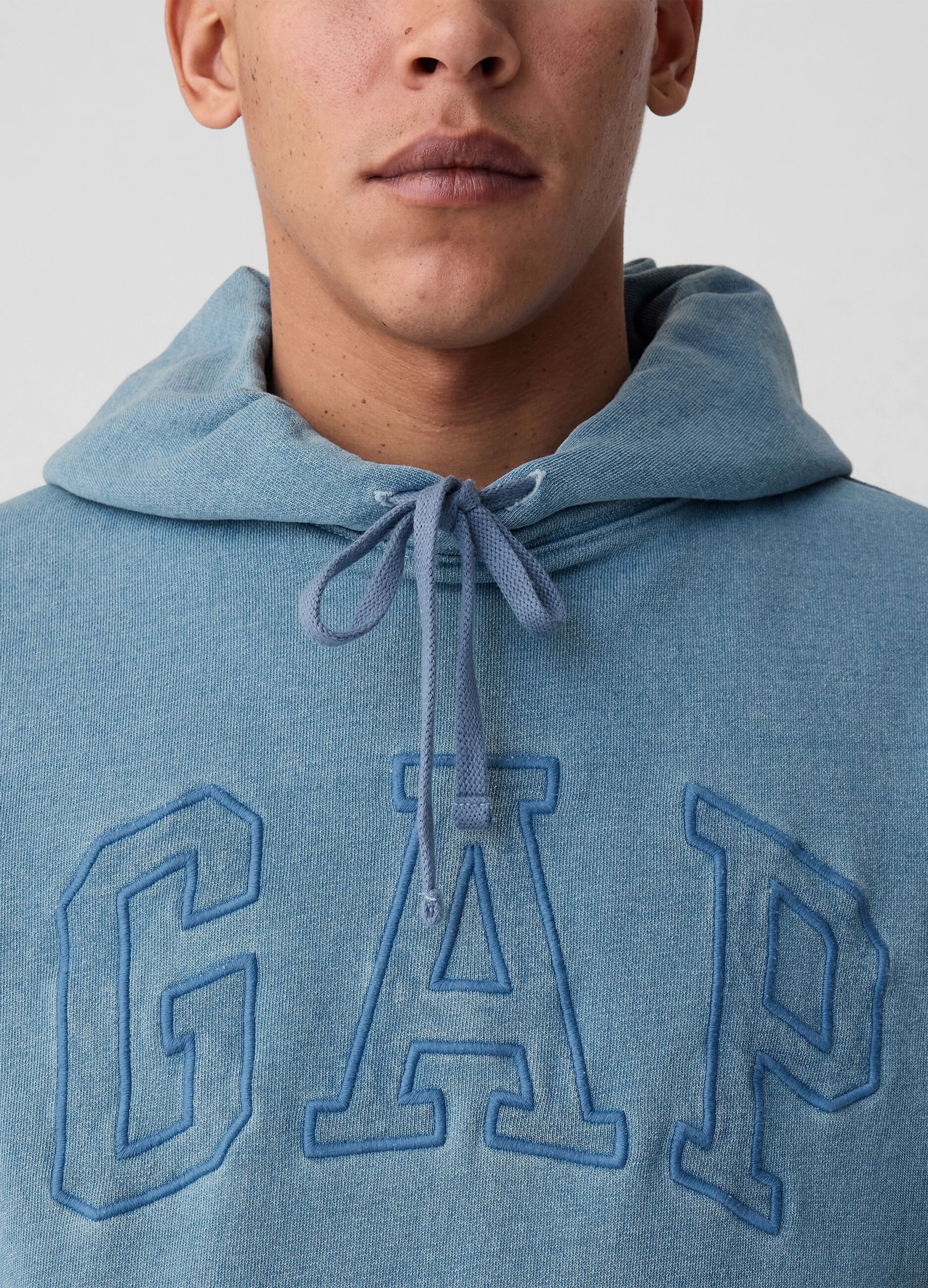 Hoodie with embroidered logo