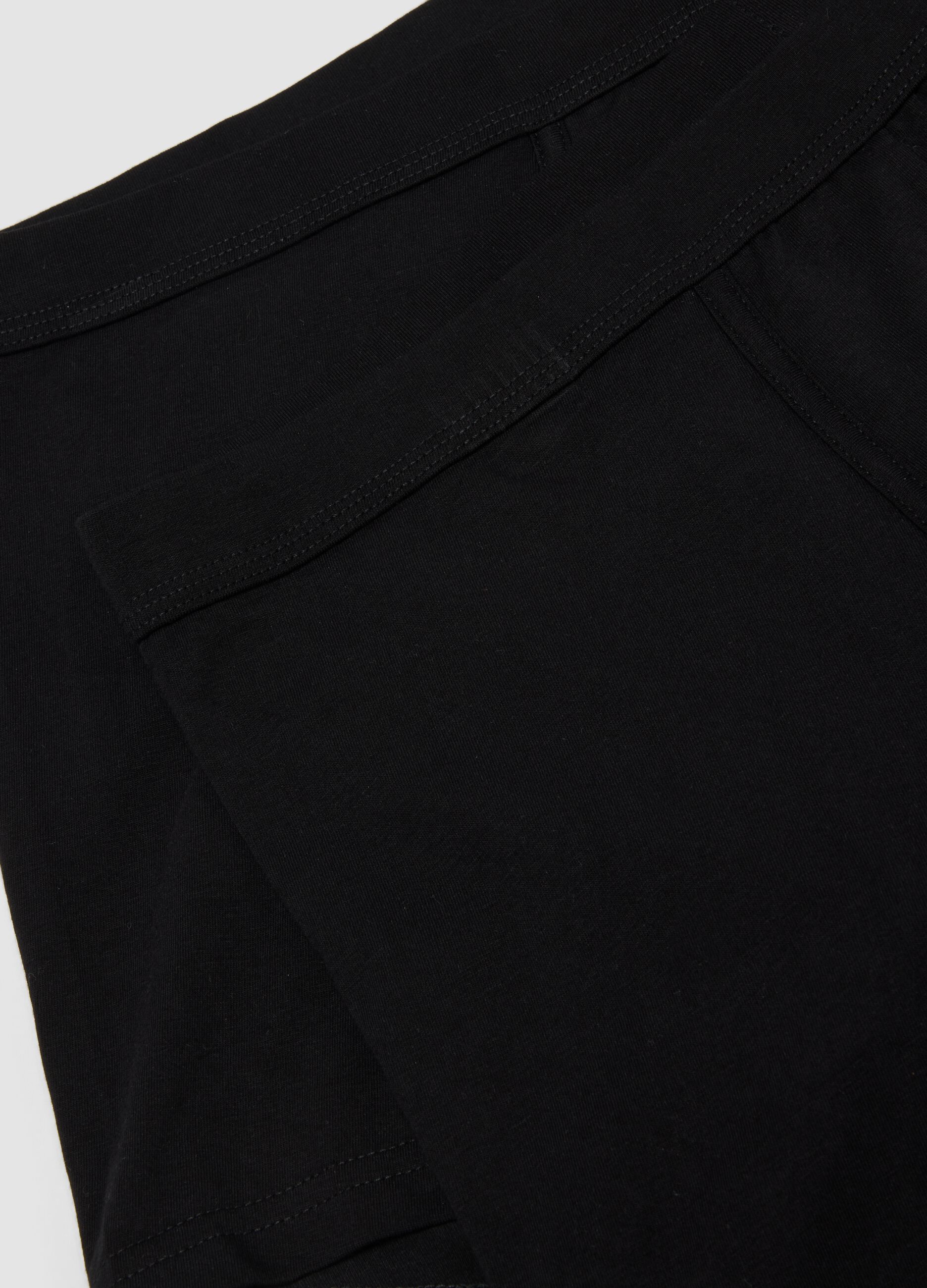 2-pack of black stretch Supima cotton boxers