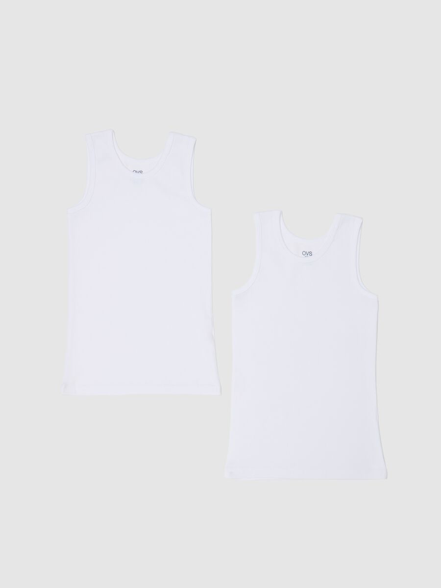 Two-pack racer back vests with round neck_0