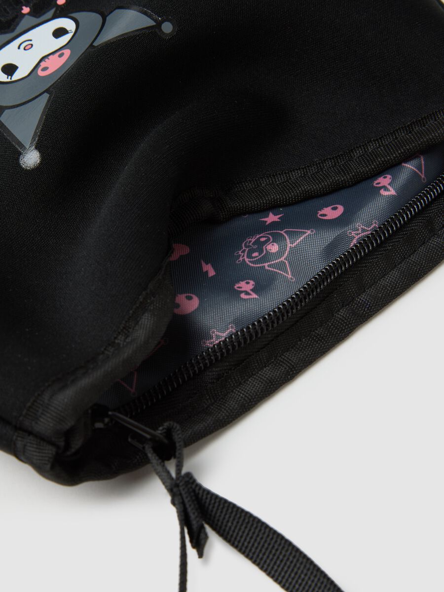 Girls' black pouch with Kuromi design_1