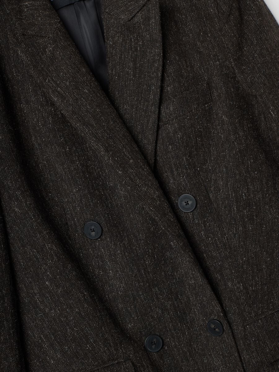 Brown wool and viscose-blend blazer_5