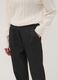 Grey regular-fit formal trousers in stretch viscose_2
