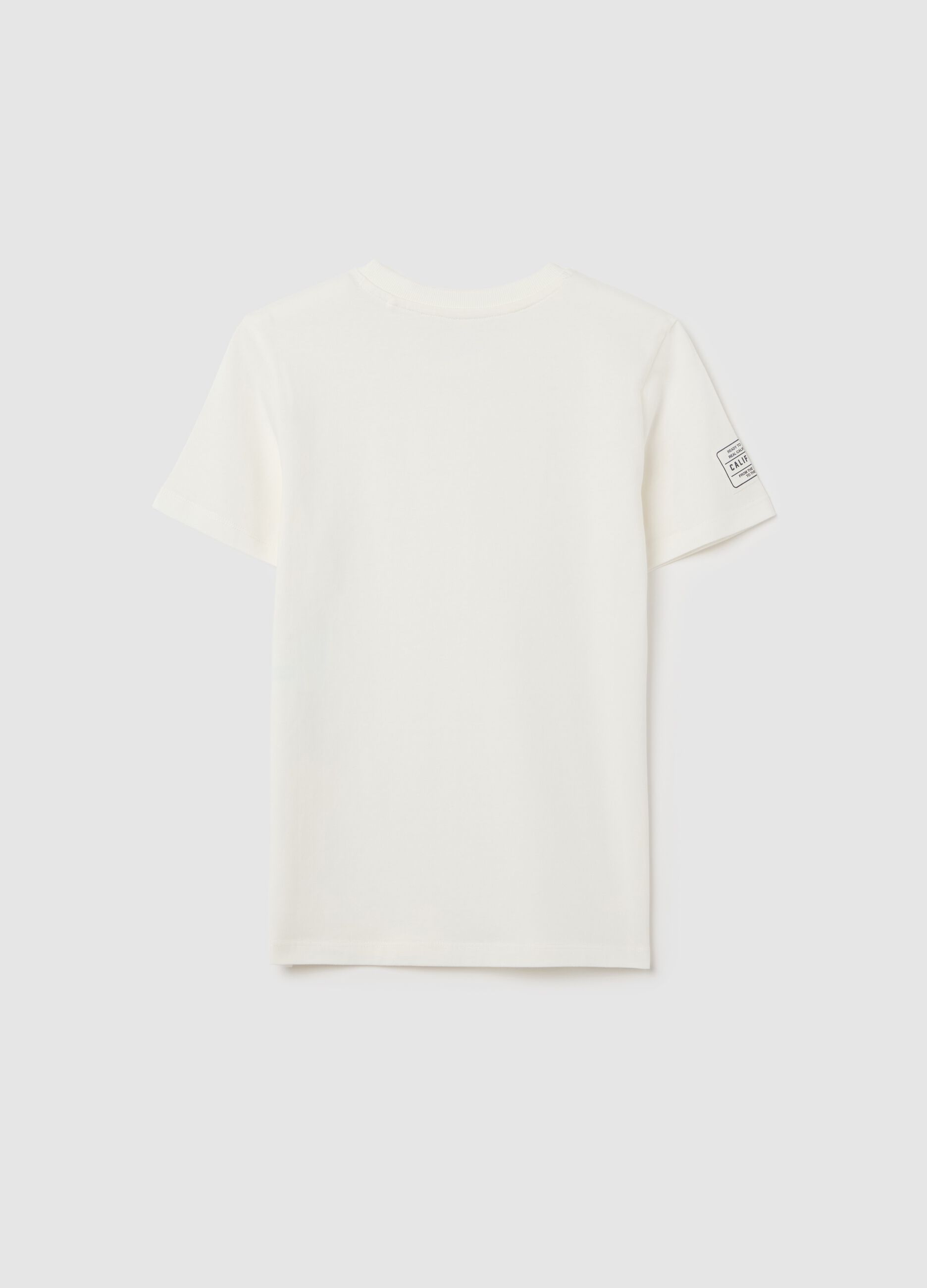 White short sleeve T-shirt made of organic cotton OVS Kids