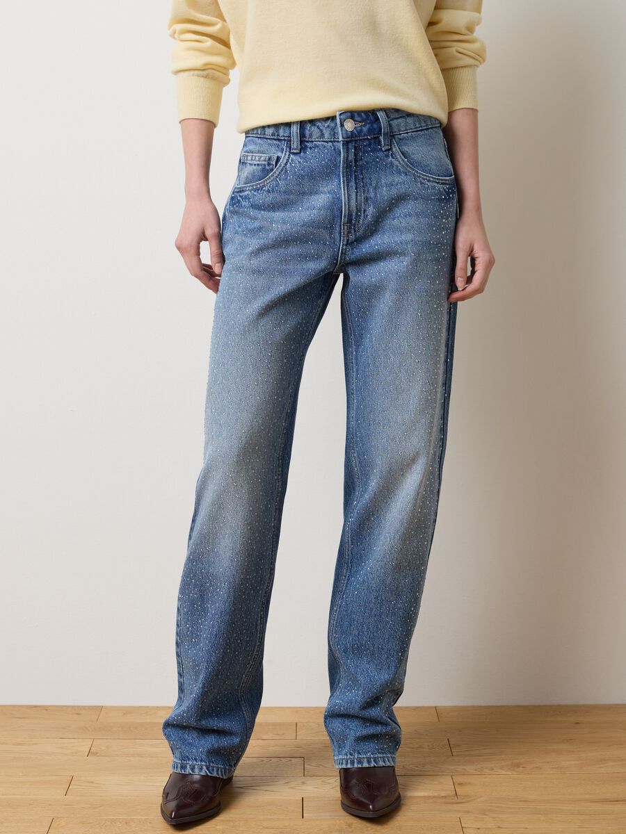 Blue Denim Pure Cotton Baggy Jeans_1