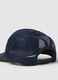 Blue pure cotton cap with adjustable visor and patch_1