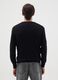 Black viscose blend jumper regular fit_3