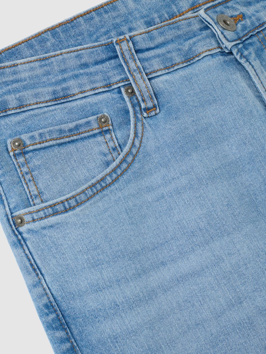 Light blue skinny fit denim jeans_5