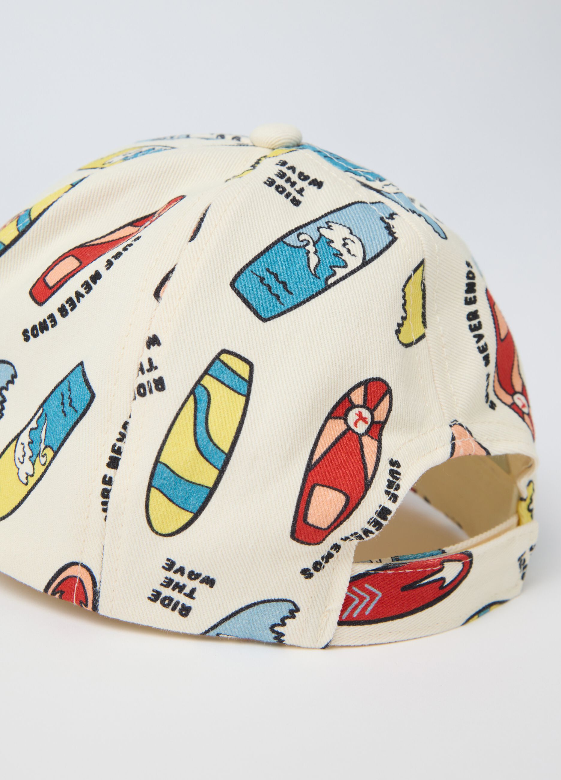 Beige baseball cap with surf pattern OVS Kids