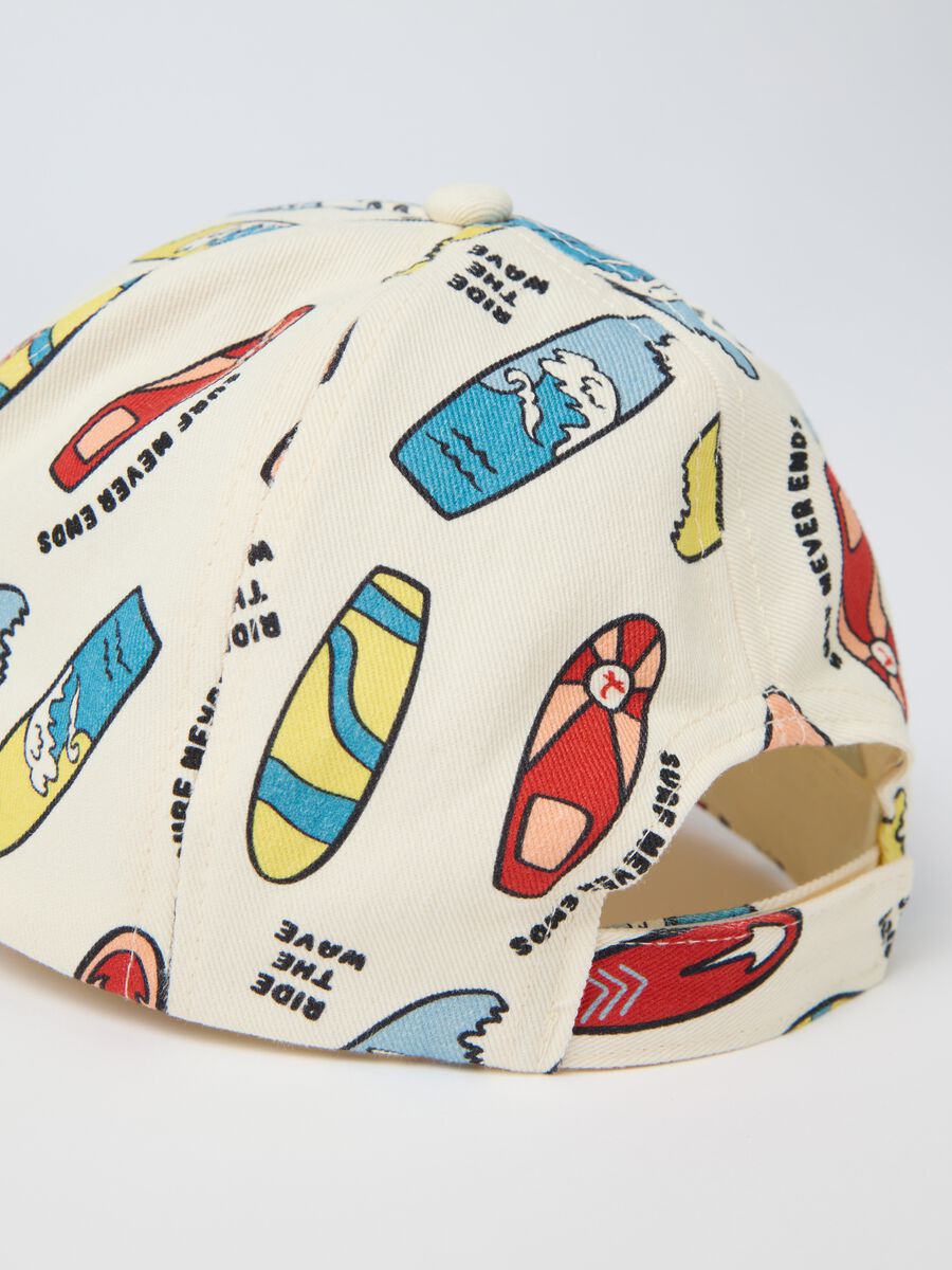 Beige baseball cap with surf pattern OVS Kids_1