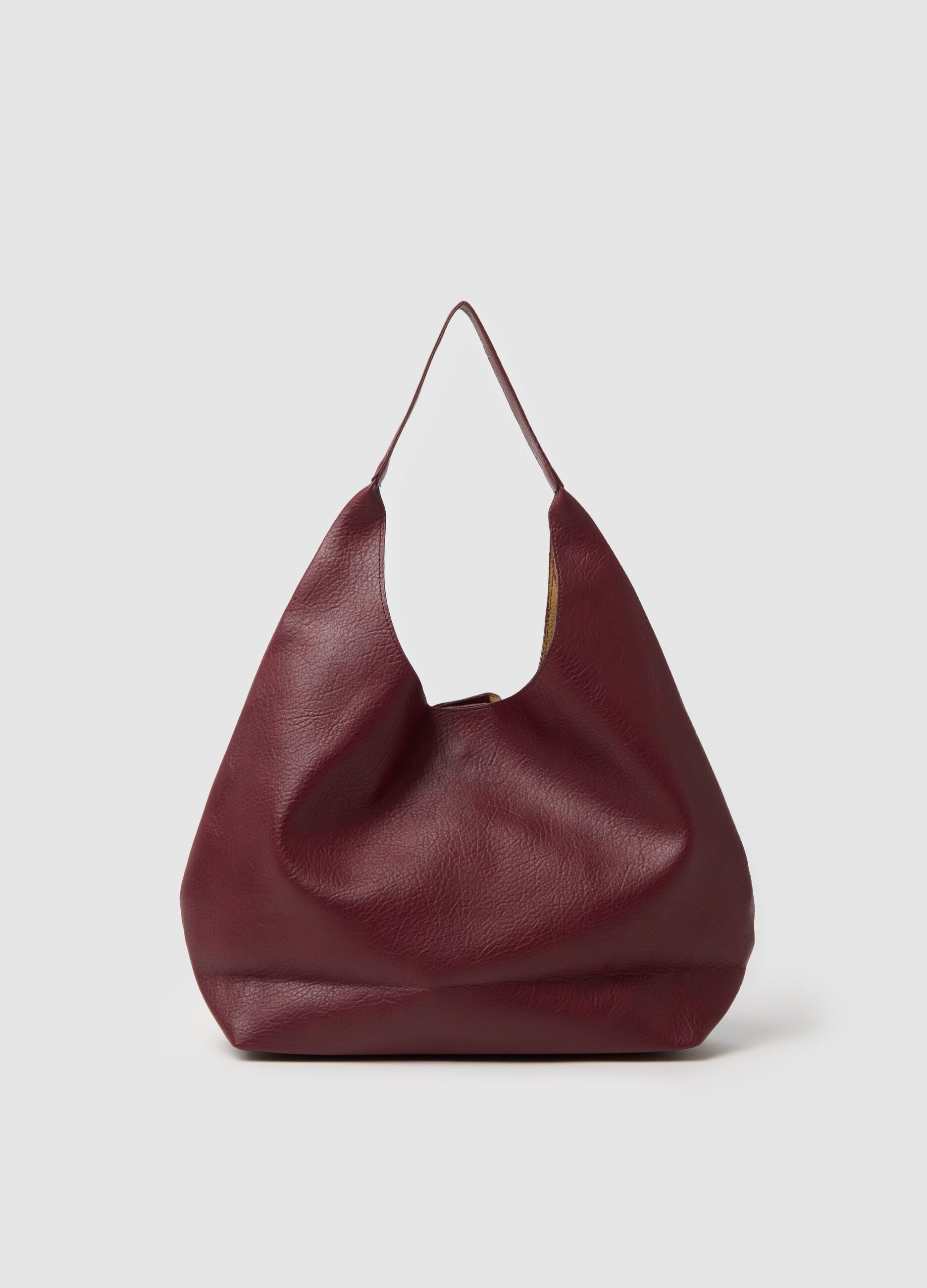 Borsa rossa con pochette
