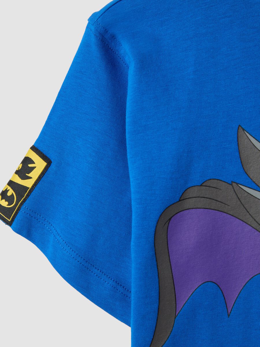 Children's oversized blue pure cotton t-shirt with Sonic print_3