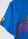 Children's oversized blue pure cotton t-shirt with Sonic print_3