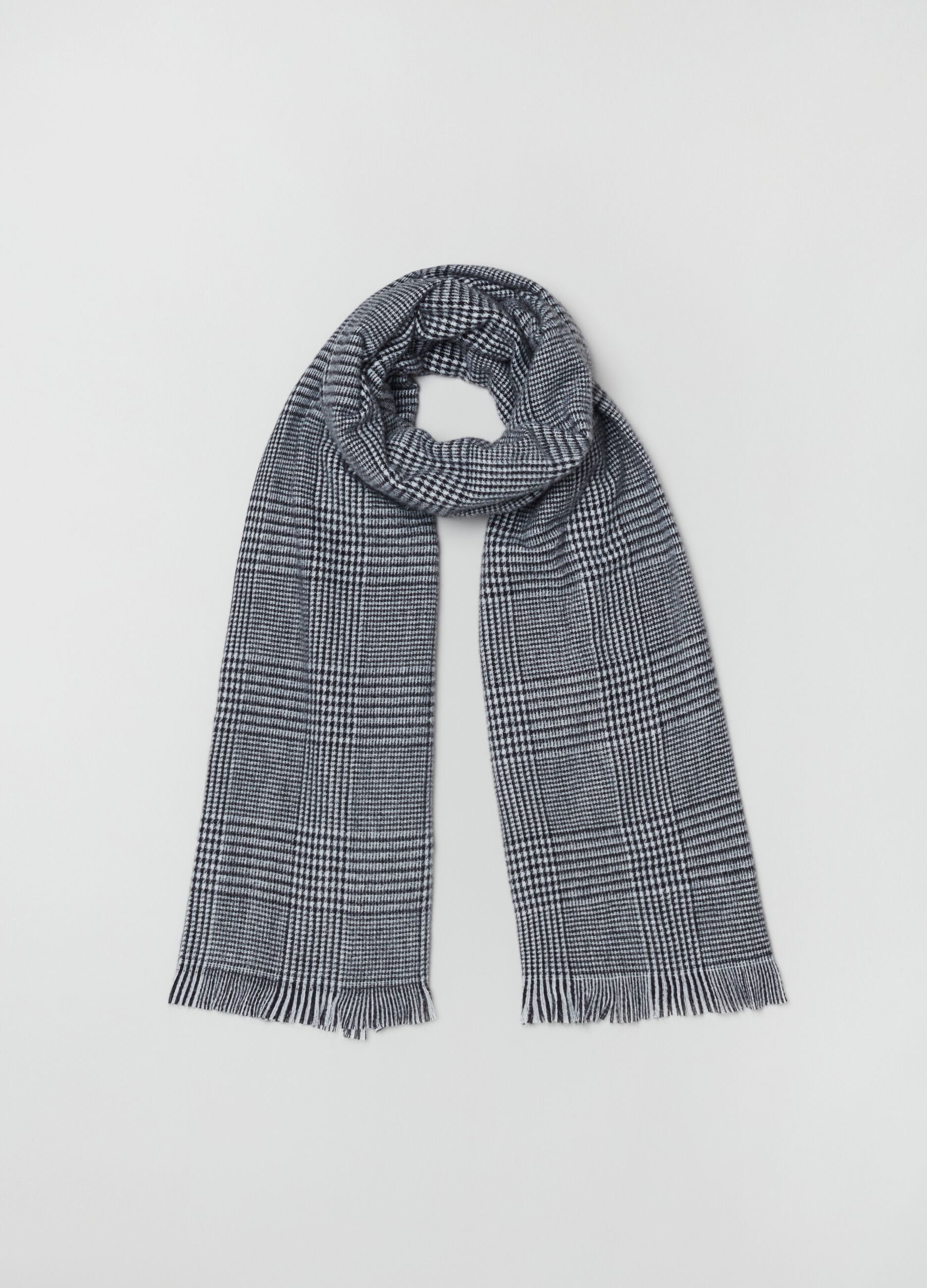 Pashmina in fantasia pied de poule_1