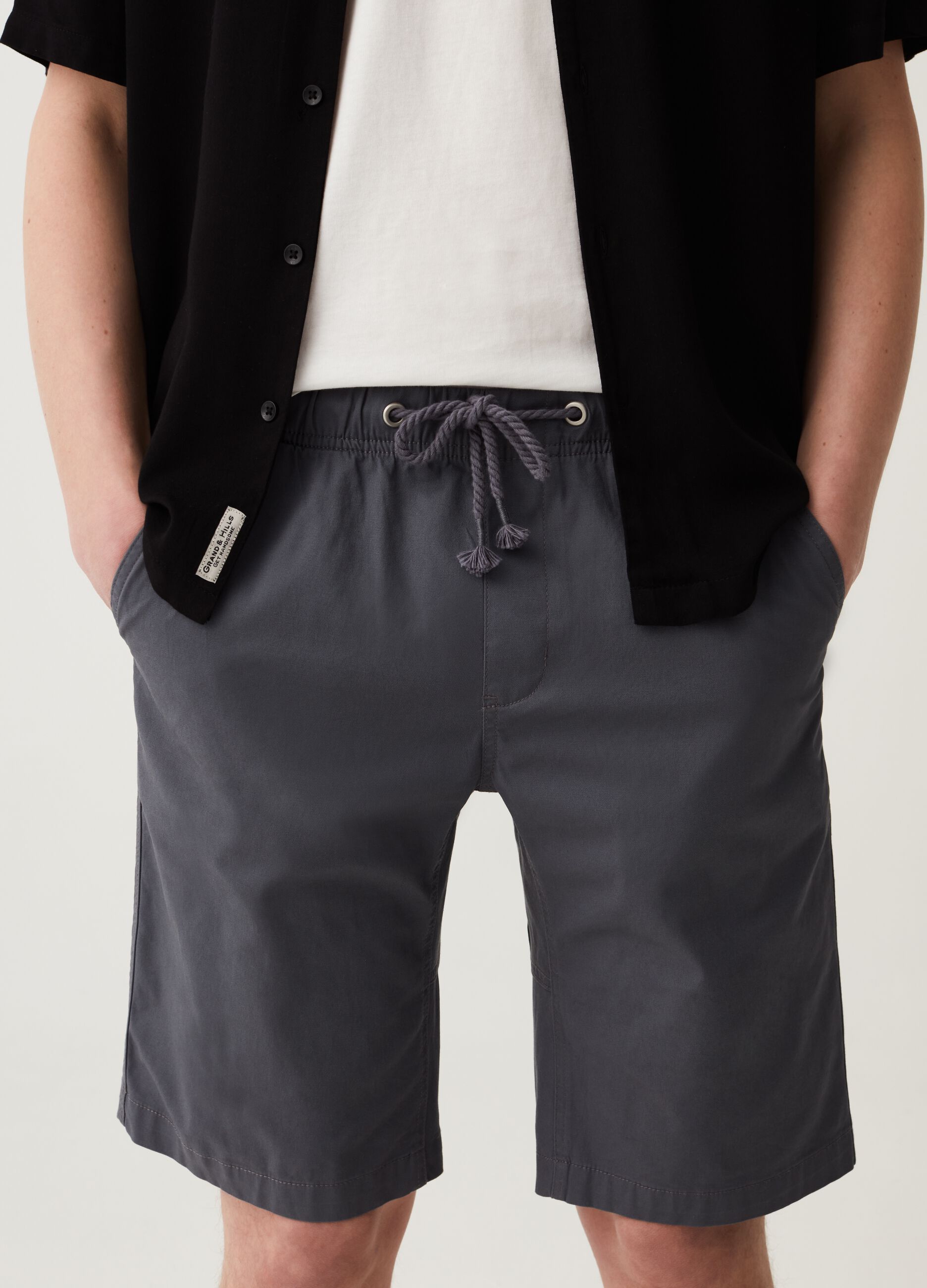 Bermuda jogger in cotone stretch Grand&Hills_1