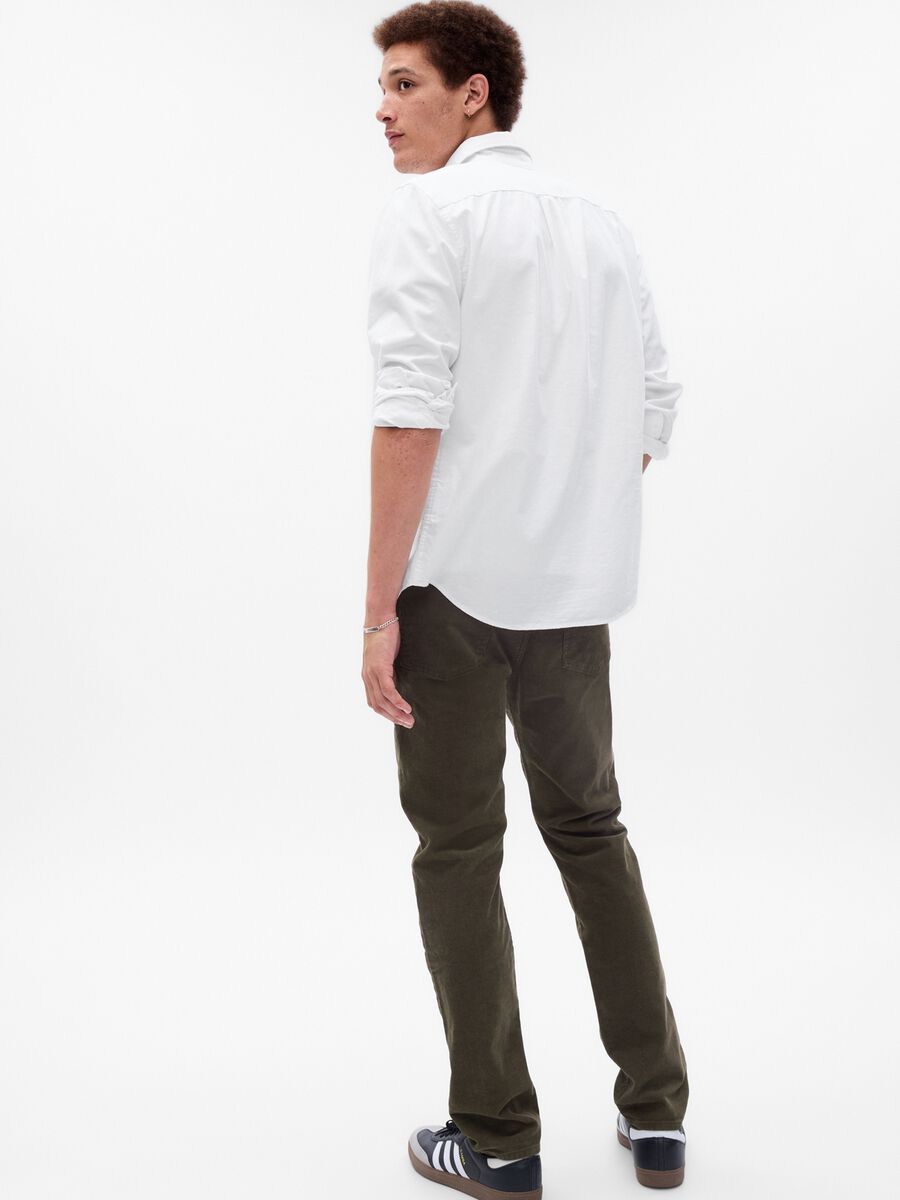 Pantaloni slim fit in corduroy stretch_1