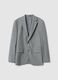 Grey Slim Fit Single Breasted Jacket_4