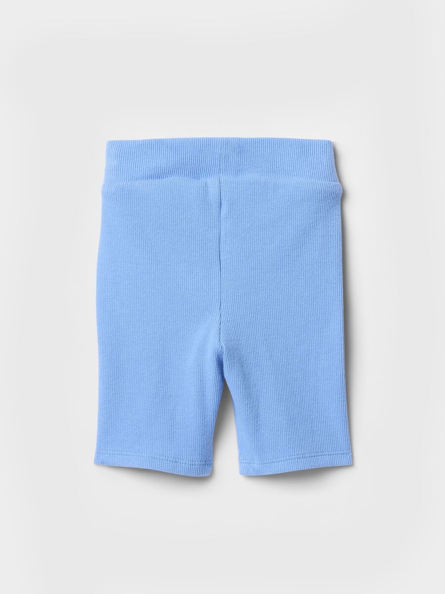 Stretch Fabric Blue Shorts_1