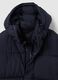 Blue padded jacket, regular fit with zip and buttons_1