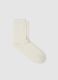 Long white stretchy socks_0
