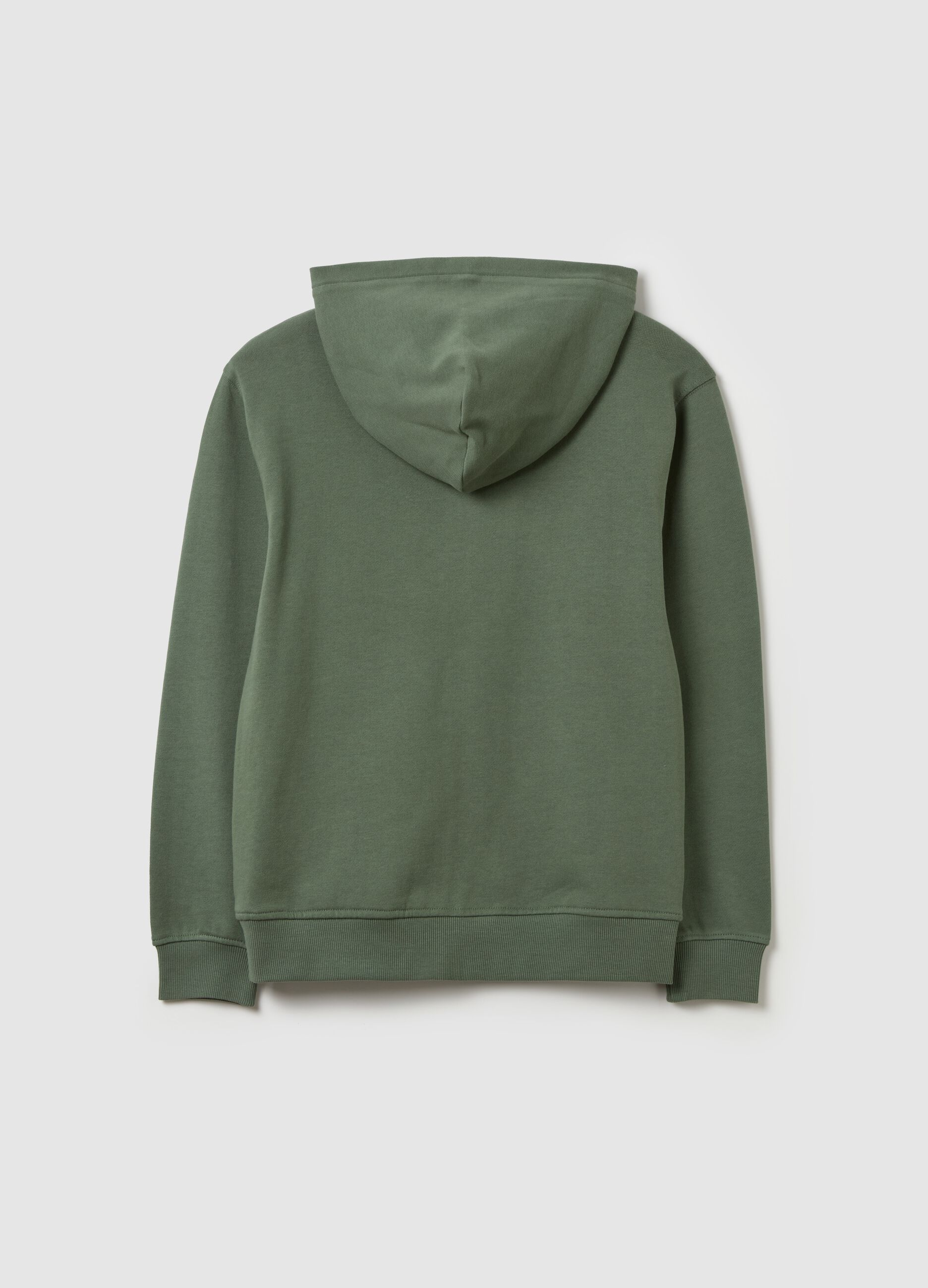 Full-zip Essential con cappuccio e tasche