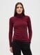 Maglia girocollo con maniche lunghe a righe rossa regular fit_1