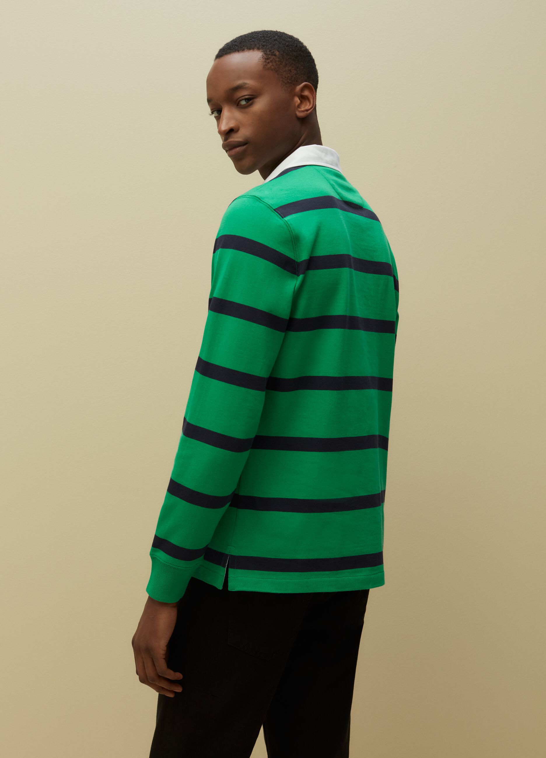 Polo in jersey a righe_2