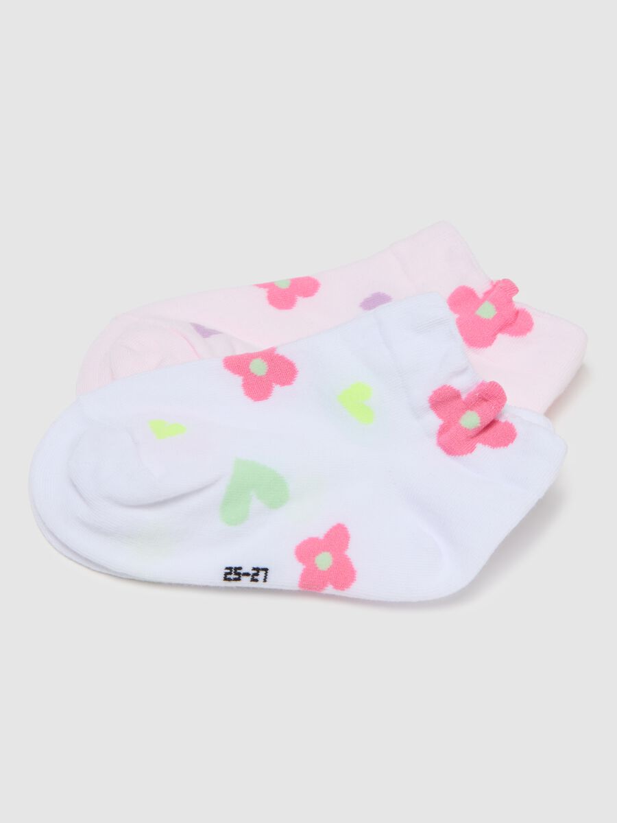 Calzini da bambina in cotone multicolor elasticizzati_1