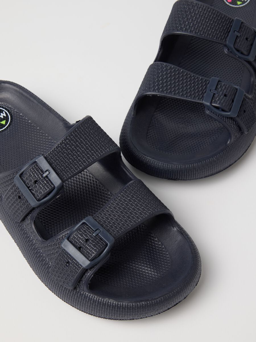 Blue double-band sandals_2