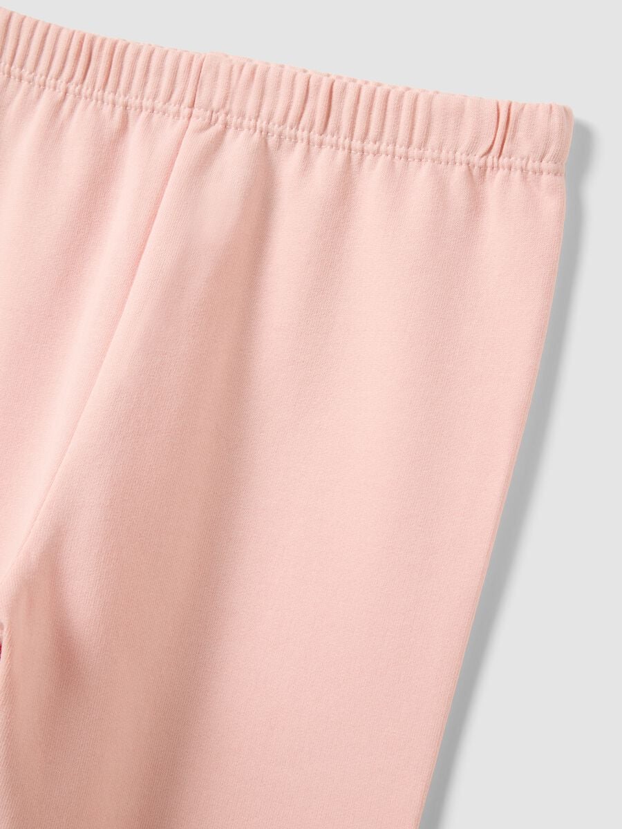 Pink organic cotton crew-neck pyjamas_2