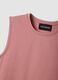 Pink cotton-blend tank top_1