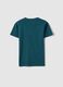 Boys' Regular Fit Green Pure Cotton T-shirt with Print_4