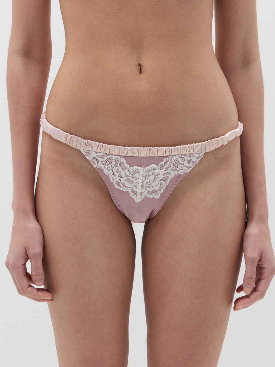 Satin briefs with lace_1