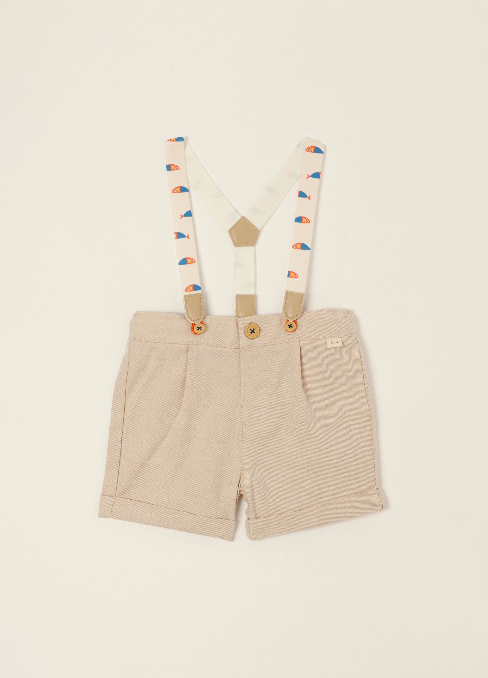IANA linen-blend twill shorts