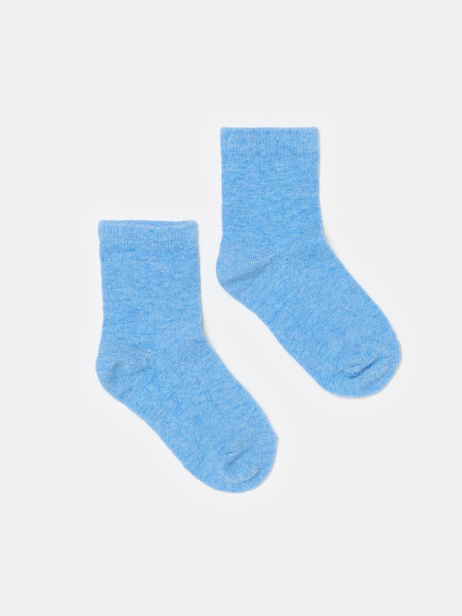 Five-pair pack short socks in stretch cotton_1