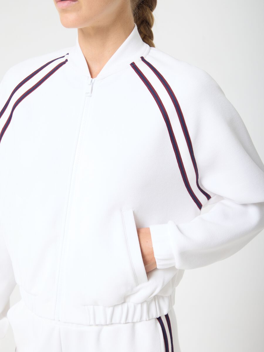Full-zip crop con piping ALTAVIA COURT_2