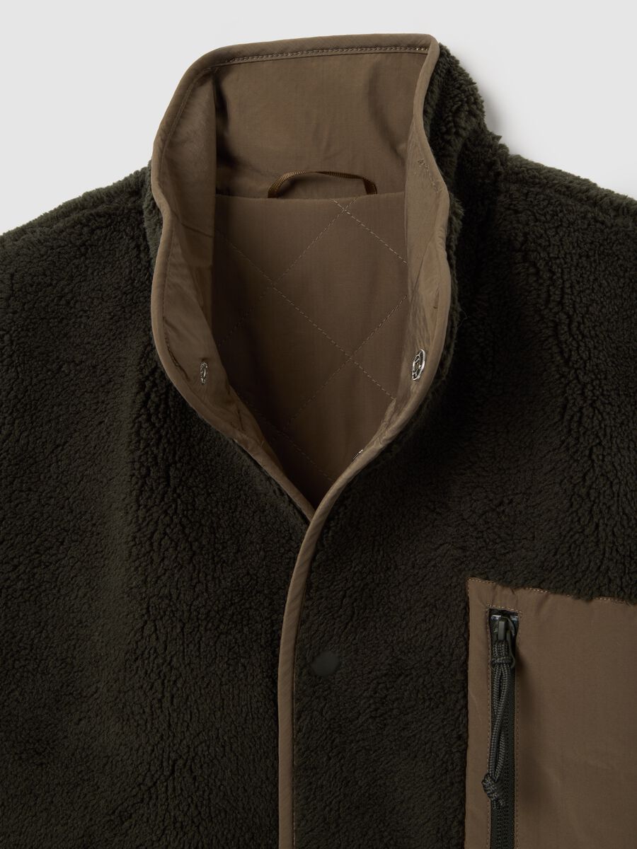 Black sherpa gilet_1