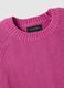 Pink crew neck jumper in pure cotton regular fit_5