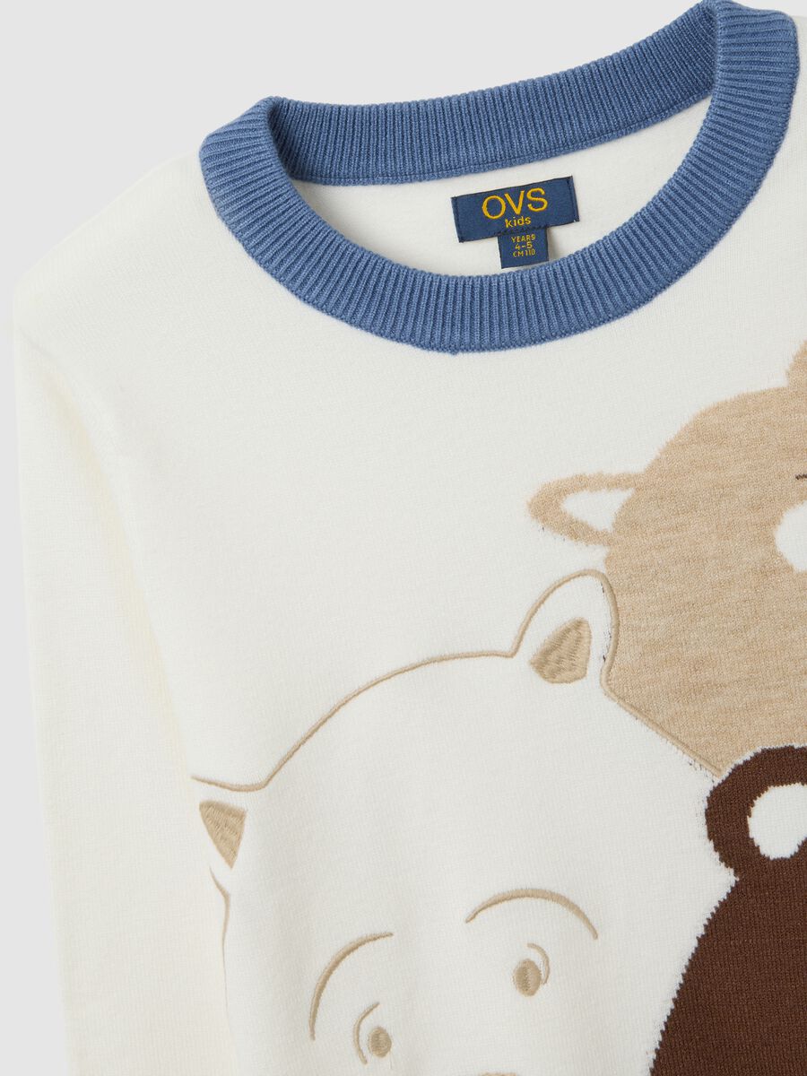 Multicolour children's regular fit jumper with prints_2