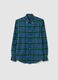 Pure cotton multicolour checked shirt regular fit_4