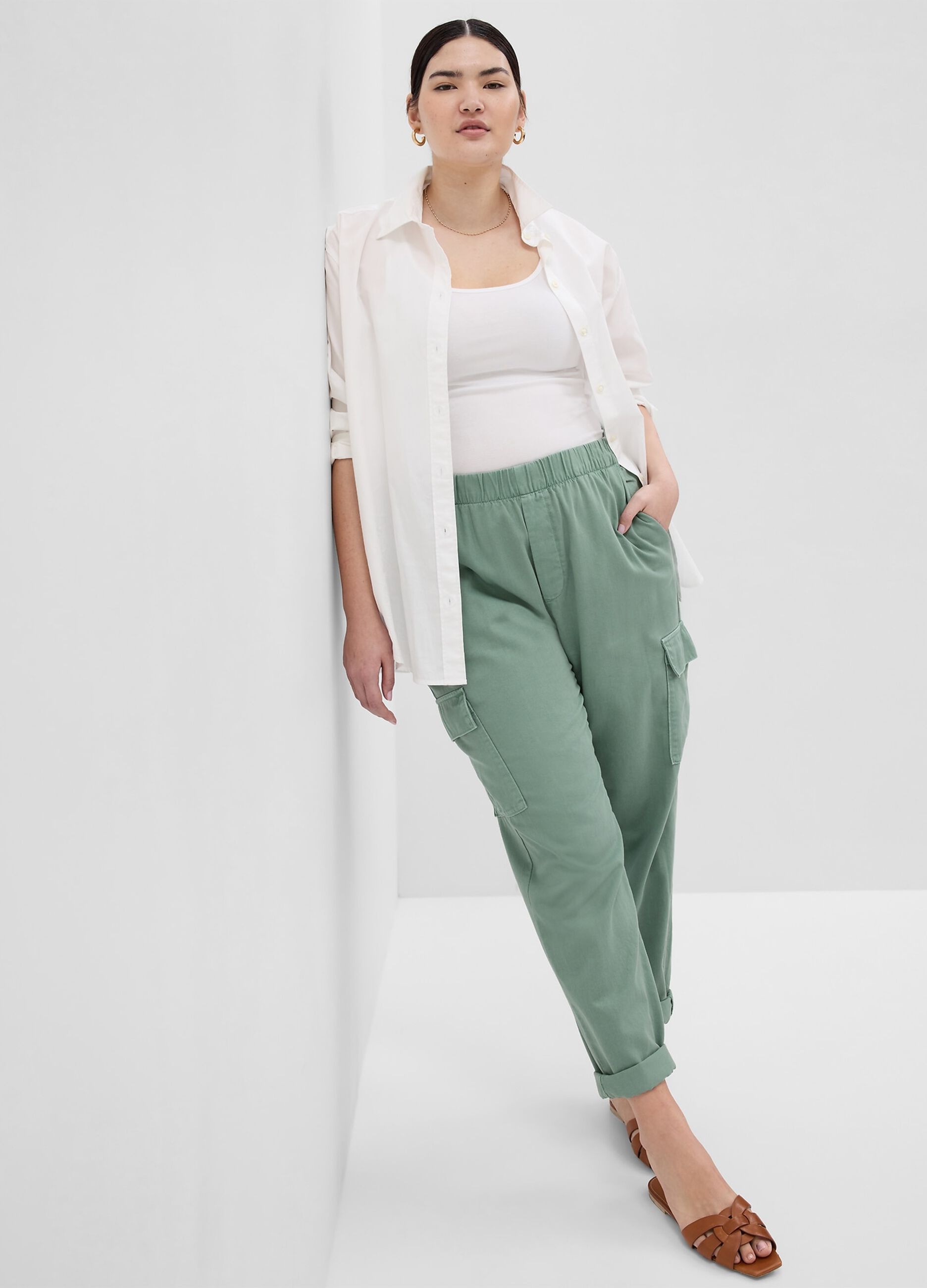 Cargo twill joggers